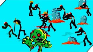 Стикмены против Зомби Стикменов - Игра Stick War Legacy Zombie Mode. Андроид игры