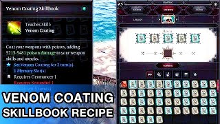 Venom Coating Skillbook Recipe - Divinity Original Sin 2