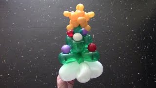 One balloon Christmas tree