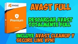 AVAST PREMIER FULL✅ 2019✅INCLUYE AVAST CLEANUP Y SECURE LINE✅ANTIVIRUS✅FULL