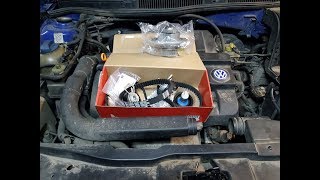 Volkswagen Golf 4. Замена ремня ГРМ. Замена помпы. AXP. 1.4 v16