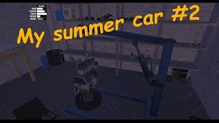 My summer car #2 | Как прицепить двигатель на кран? Сборка двигателя, часть 2.