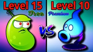 Plants vs Zombies 2 Overview Laser Bean 15 VS Shadow Pea 10 Free vs Premium Plants PVZ 2