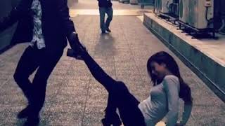 beautiful woman ankle/foot grabbed