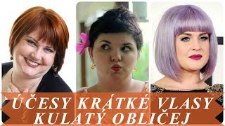 Nové účesy krátké vlasy kulatý obličej