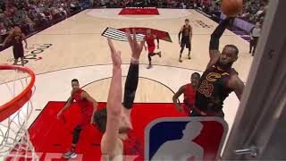 LeBron James Baptizes Jusuf Nurkic with Dunk of the Year Candidate