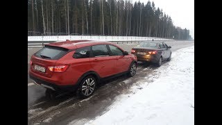 ЛАДА ВЕСТА КРОСС: разгон до максималки! 200 км/ч ?