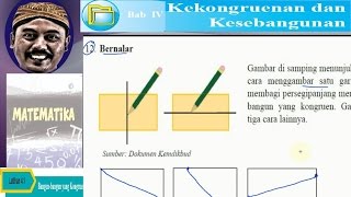 menggambar bidang kongruen, bse matematika kelas IX K13 lat 4,1 no 12