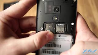 Как вставить SIM-карту в Huawei Honor 3 (XDRV.RU)