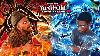 Blue-Eyes White Dragon VS Red-Eyes Black Dragon! Yu-Gi-Oh Theme Duel!