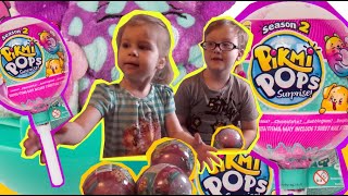 Pikmi Pops Пикми Попс Челлендж! Четыре больших чупа-чупса с игрушками Угадываем запахи