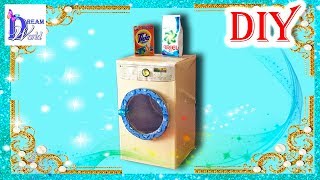 Как сделать Стиральную машину для кукол. DIY. How to make a Washing machine for Dolls.