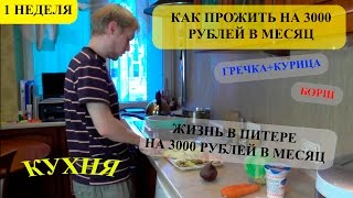 Как прожить без жены 3 недели.  1 день: готовим еду за 100 рублей в день