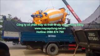 bồn trộn bê tông, lắp đặt chạy thử bồn trộn, bồn trộn bê tông 6m3/mẻ trộn 0988874799