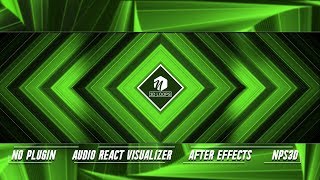 No Plugin ||Audio React Visualizer ||After Effects Tutorial || NPS3D