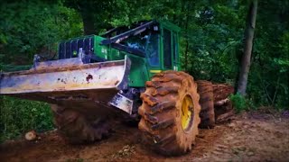John Deere 648H skidder
