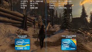 Core i3-6300 vs Core 2 Quad Q9650 - DirectX11 - Rise of the Tomb Raider - Performance Test