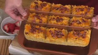 Copper Chef Brownie Pan with Adjustable Separator,Lid & Easy-Lift Tray on QVC