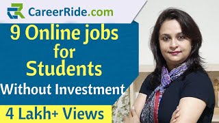 9 Online jobs for students to earn without investment | Best part time jobs for students