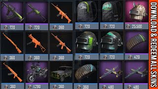 Install PUBG KR version & Get all Gun Skins with Silver Coins | Helmet,Jeep, Bag pack  Skins |