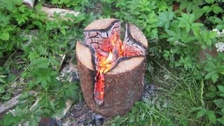 Как сделать табуретку из бревна своими руками / Поделки из дерева / Мебель Секрет Мастера