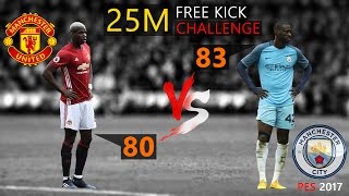 Free Kick Challenge #7 | PAUL POGBA vs. YAYA TOURE | PES 2017