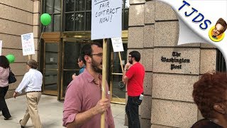 Union Workers Picket Washington Post Amid Media Blackout