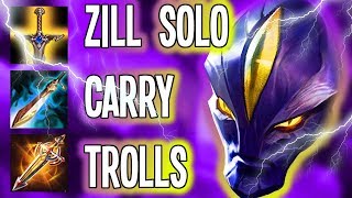 WHEN YOU HAVE RANK 1 IN TEAM BUT HE TROLLS ??? | Arena of Valor Zill Gameplay (JGL BUILD)