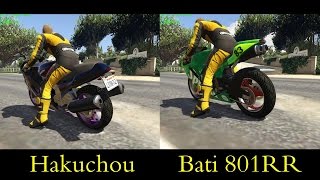GTA 5 - Bati 801RR vs Hakuchou. The fastest superbike