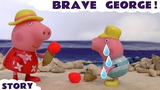Peppa Pig Play Doh Ice Cream English Episode with George Funfair Holiday Set Toys TT4u