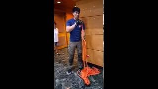 20160820 黃盛宇教官示範蝴蝶繩盤收繩法