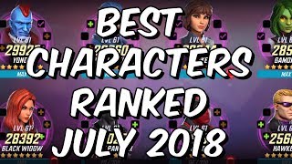 Best Characters Ranked July 2018 - Seatin's Tier List - Marvel Strike Force