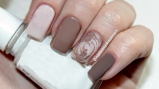 Dry Water Marble Nail Art / Маникюр иголкой по мокрому лаку