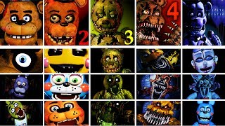 Five Nights at Freddy's 1 - 4 + Sister Location Jumpscare Simulator | FNAF Fan Game
