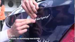 Tutorial: Succesvol de 'Frysk bloed tsjoch op!'-sticker plakken in drie stapjes