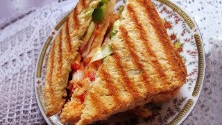 How To Make Daily Grilled Sandwich | Grilled Sandwich By Sanjeev Kapoor | ग्रिल्ड सैंडविच