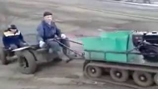 Мотобуксировщик (мотособака) Койра купил провёл тесты KOiRA