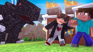 Minecraft:  DESAFIO DA BASE 100% SEGURA CONTRA GODZILLA ‹ JUAUM ›