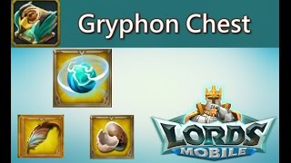 Lords Mobile Openning 300 Gryphon Chests