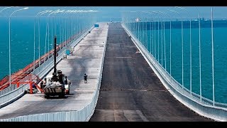 Крымский мост 04.08.17 Скоро арки займут своё место.