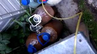 Соковыжималка из ПЭТ кеги, бутыли из под пива. Вариант 2. Под гнетом, прессового типа