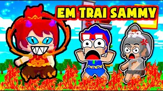 PHONG CẬN 1 NGÀY LÀM Ô SIN CHO EM TRAI CỦA SAMMY TRONG MINI WORLD | NATRA TRẺ TRÂU LÀNG HERO TEAM