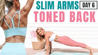 SILM ARMS & TONED SHOULDERS - DAY 6 SUMMER SERIES | Rebecca Louise