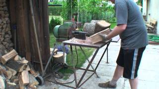 Homemade log splitter from scrap | Savadarbė malkų skaldyklė, pagaminta iš atliekų.