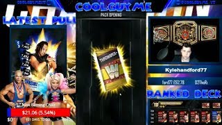 WWE Supercard #196 (Season 3) THROWBACK PACK !!!! + PLATINUM PACK