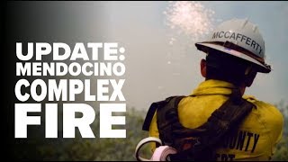 Fire crews using controlled backburning