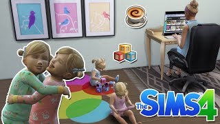 The Sims 4: My Family Life With Twins (Part 4) Starting The Social Media Job