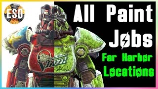 Fallout 4: All Paint Job Locations in Far Harbor DLC (NEW Full Power Armor Set Locations)