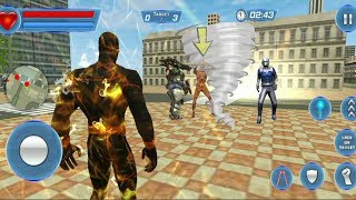 ► Flash Superhero Flame Hero vs Alien Robot Best Android Gameplay