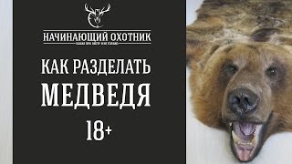 КАК РАЗДЕЛАТЬ МЕДВЕДЯ - СНЯТИЕ ШКУРЫ С МЕДВЕДЯ/ #ОХОТА НА МЕДВЕДЯ